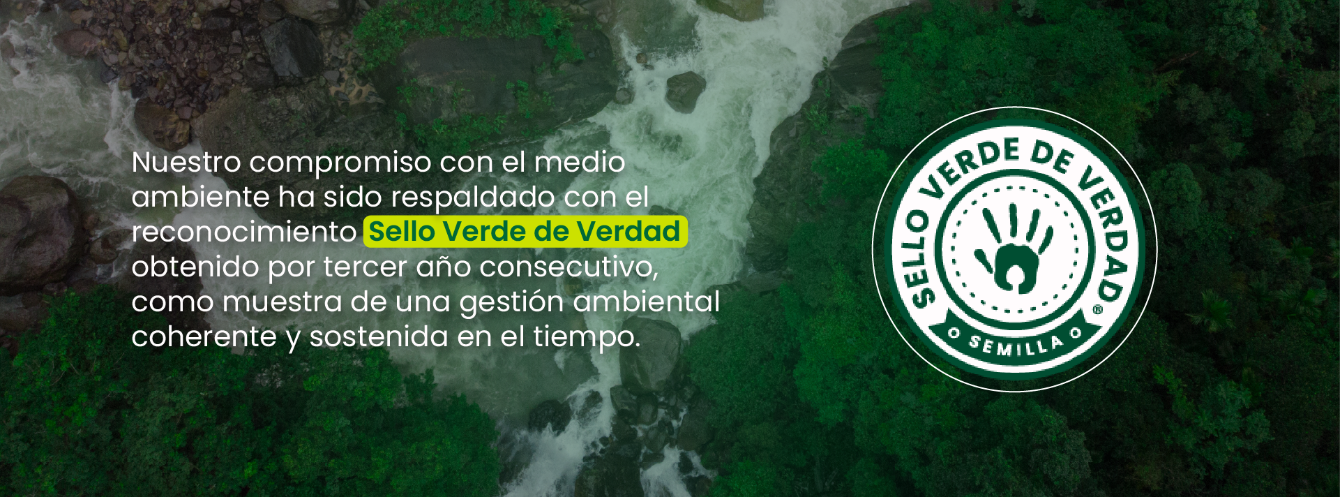 Banner Sello Verde de Verdad