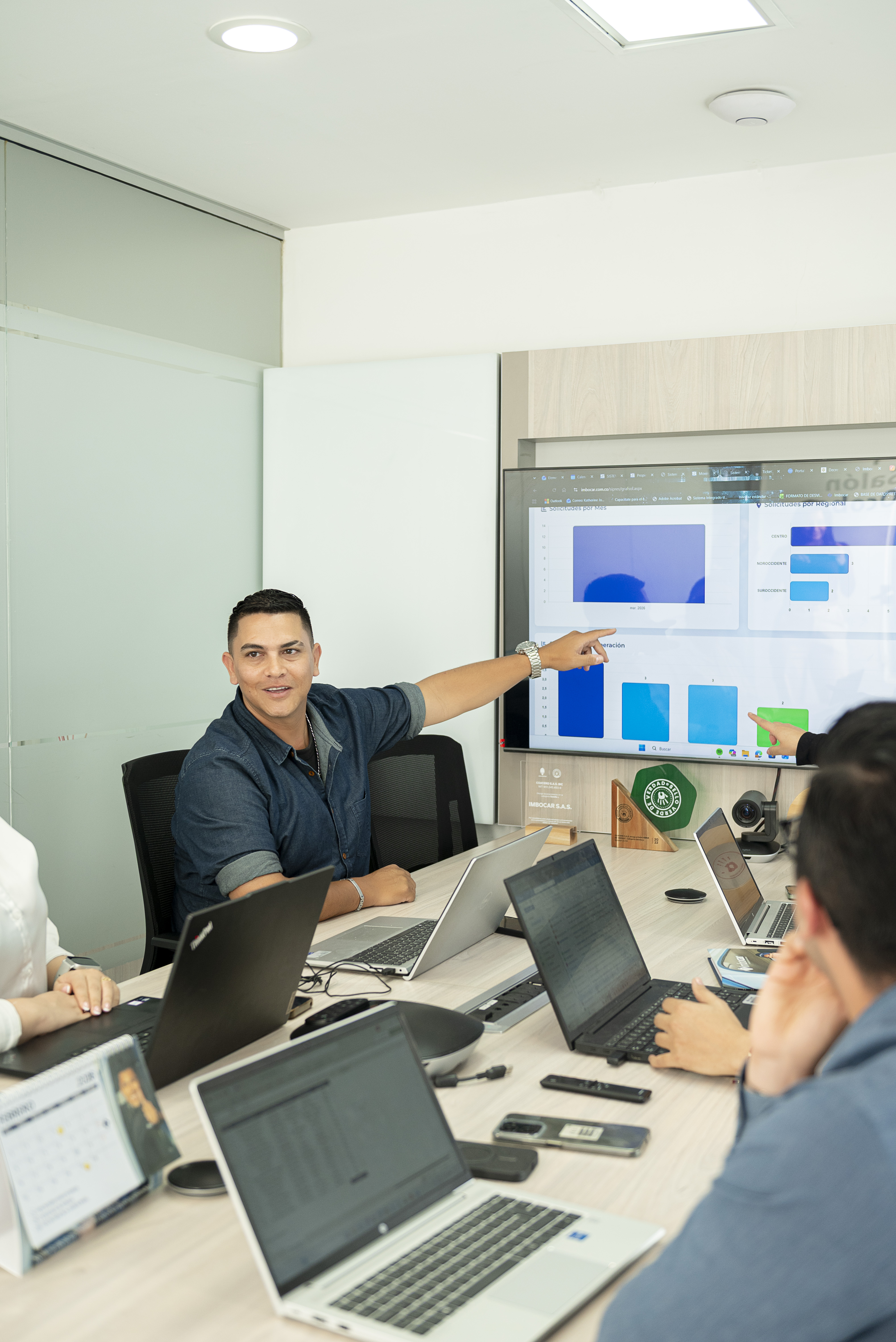 Equipo de logística en planeación